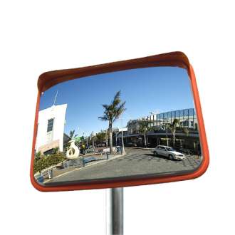 600x450mm Rectangular Stainless Steel Traffic Mirror