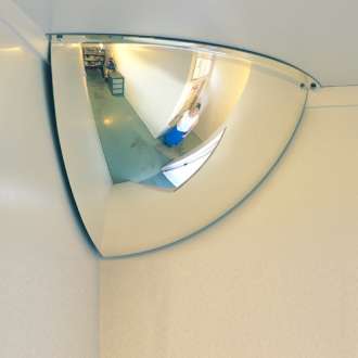 600mm Indoor Quarter Dome Mirror (300x300mm)