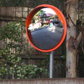 800mm Outdoor Stainless Steel Traffic Mirror - PC