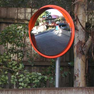 1000mm Outdoor Stainless Steel Traffic Mirror - PC