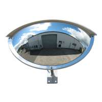 900x450mm Outdoor Two-Way Half Dome Mirror