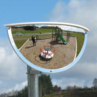 900x450mm Outdoor Two-Way Half Dome Mirror