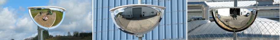 Outdoor Two-Way Half Dome Mirrors