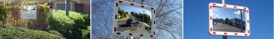 Rectangular Pro Series Traffic Safety Mirrors